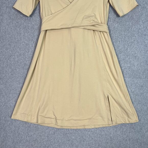 Lululemon Prosecco Cotton Wrap Front T Shirt Dress Size 2 - Picture 4 of 10